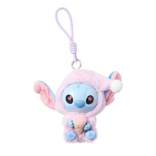 MINISO x Disney: Stitch "Eat Something Before Sleep" Series Plush Keychain Blind Box (1pc) Simple MINISO