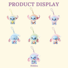 MINISO x Disney: Stitch "Eat Something Before Sleep" Series Plush Keychain Blind Box (1pc) Simple MINISO