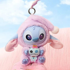 MINISO x Disney: Stitch "Eat Something Before Sleep" Series Plush Keychain Blind Box (1pc) Simple MINISO