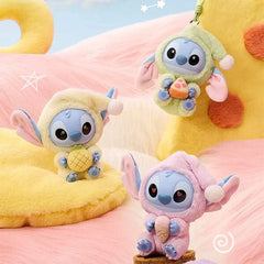 MINISO x Disney: Stitch "Eat Something Before Sleep" Series Plush Keychain Blind Box (1pc) Simple MINISO