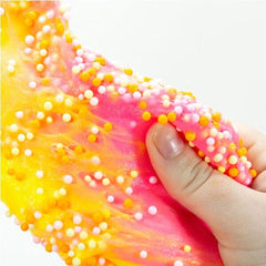 SlimyGloop Pink Lemonade Neon Butter Twist Pre-Made & Ready To Play Slime (6.3oz) Simple SlimyGloop