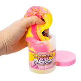 SlimyGloop Pink Lemonade Neon Butter Twist Pre-Made & Ready To Play Slime (6.3oz) Simple SlimyGloop