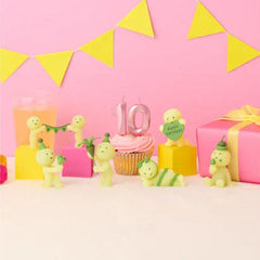 Smiski 10th Birthday Series Collectible Glow in the Dark Figurine Blind Box (1pc) Simple Smiski