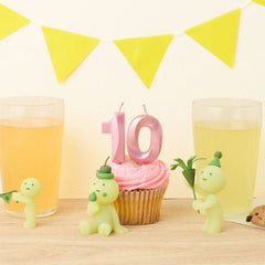 Smiski 10th Birthday Series Collectible Glow in the Dark Figurine Blind Box (1pc) Simple Smiski