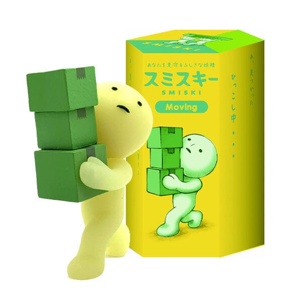 Smiski Moving Series Collectible Glow in the Dark Figurine Blind Box (1pc) Simple Smiski