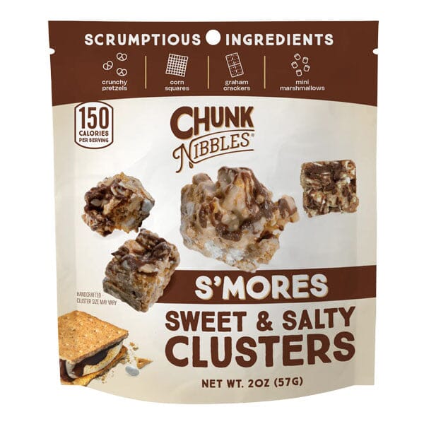Chunk Nibbles Sweet & Salty Clusters (2oz) Multiple Flavors Simple Chunk Nibbles S'Mores