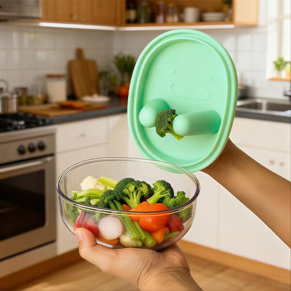 SnaxNub The No-Mess Snack Bowl w/ Silicone Pinchers (250mL Capacity) Color Ships Assorted Simple ProKitchen