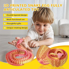 3D Printed Snake Scale Egg Fidget Toy with Egg Included (Multiple Colors) Simple Exclusive