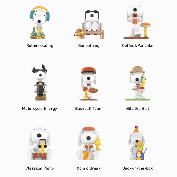 Pop Mart x Peanuts: Snoopy & Woodstock Best Friends Series Figurine Blind Box (1pc) Simple Pop Mart