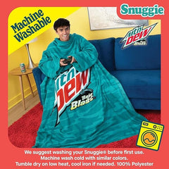 Snuggie® The Original Wearable Blanket Fleece Mountain Dew Baja Blast Simple Snuggie