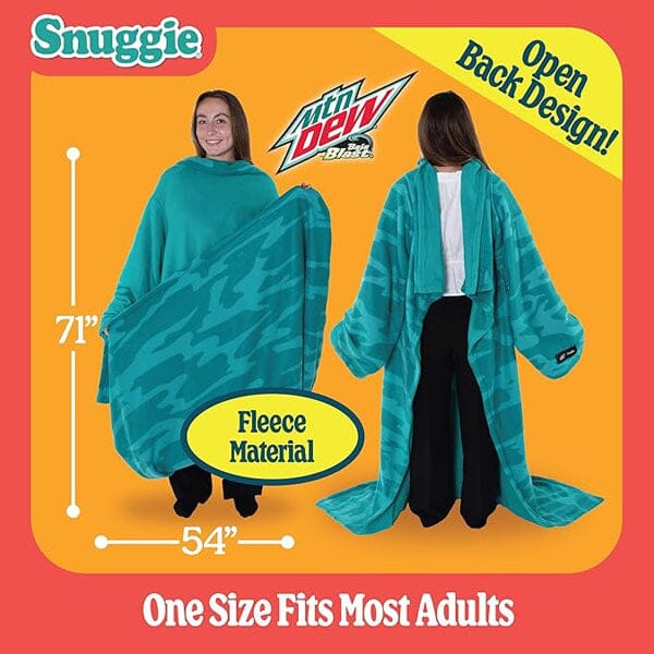 Snuggie® The Original Wearable Blanket Fleece Mountain Dew Baja Blast Simple Snuggie
