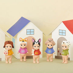 Sonny Angel Collectable Mini Cherub Figurines Dog Time Series Blind Box (1pc) Simple Sonny Angel