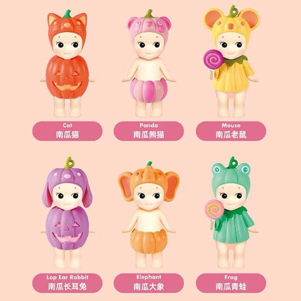 Sonny Angel Collectable Mini Cherub Figurines Pumpkin Patch Series Blind Box (1pc) Simple Sonny Angel