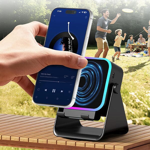 SonicVibes Quick Vibe Wireless Induction Speaker & Phone Stand Simple SonicVibes