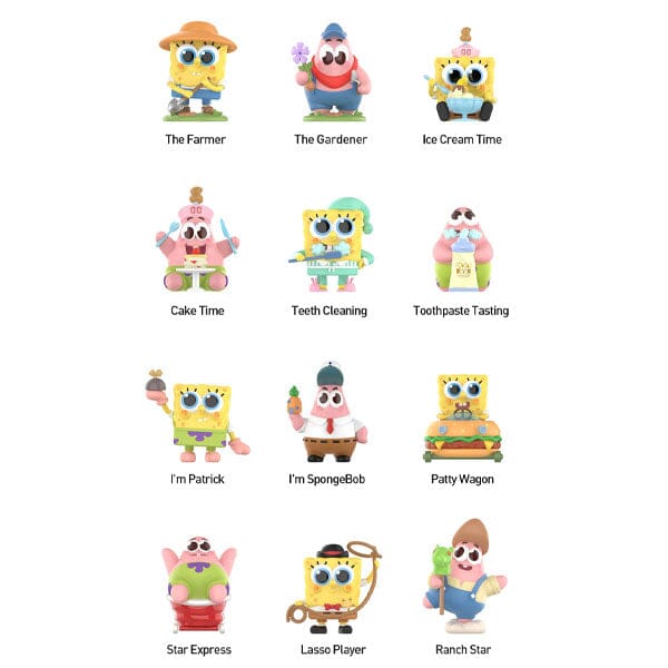 Pop Mart x SpongeBob Squarepants: Best Friends Series Figurine Blind Box (1pc) Simple Pop Mart