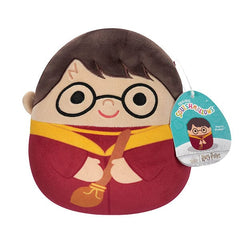 Squishmallows Super Soft Plush Toys 8" Harry Potter Squad - Harry in Quidditch Uniform Simple Squishmallows
