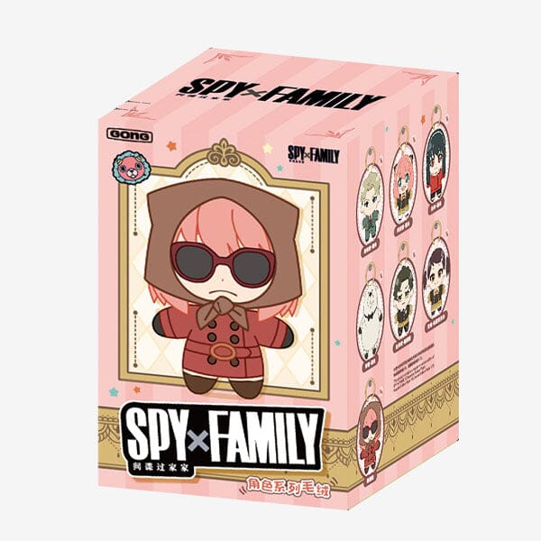 Pop Mart x SPY×FAMILY: Anime Character Series Plush Pendant Keychain Blind Box (1pc) Simple Pop Mart