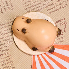 SqueezeSquad Taba Deluxe Premium Silicone Squishy Fidget Toy - Capybara Simple SqueezeSquad