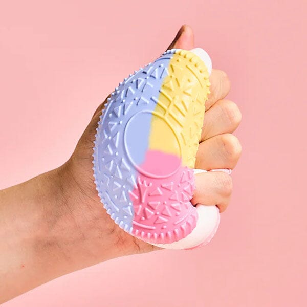 SqueezeSquad Taba Deluxe Premium Silicone Squishy Fidget Toy - Sandwich Cookie Simple SqueezeSquad