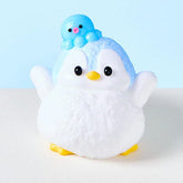 SqueezeSquad Taba Deluxe Premium Silicone Squishy Fidget Toy - Blue Penguin Simple SqueezeSquad