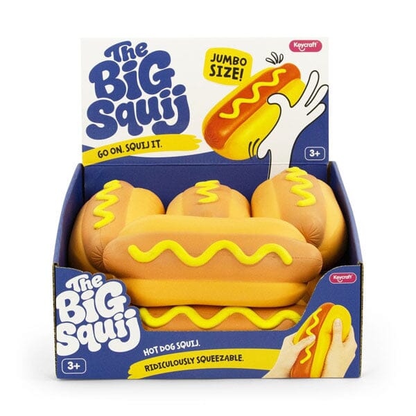 The Big Squij Slow-Rise Squishy Fidget Toy (1pc) Hot Dog Simple The Big Squij