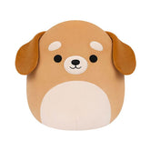 Squishmallows Super Soft Plush Toys 7.5" Sam the Brown Dog (White Belly) Simple Squishmallows