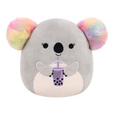 Squishmallows Super Soft Plush Toys 7.5" Doxana the Rainbow Koala (Holding Boba) Simple Squishmallows