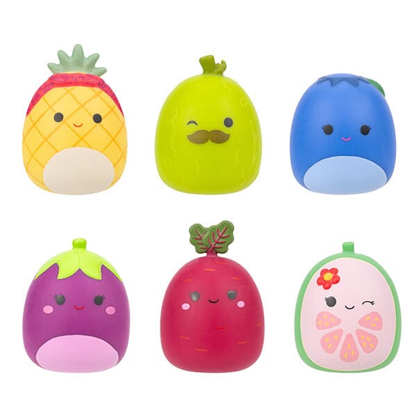 Squishmallows Squooshems Series 12 Fruits & Veggies Blind Bag 2" Surprise Vinyl Fidget Squishy (1pc) Simple Squishmallows