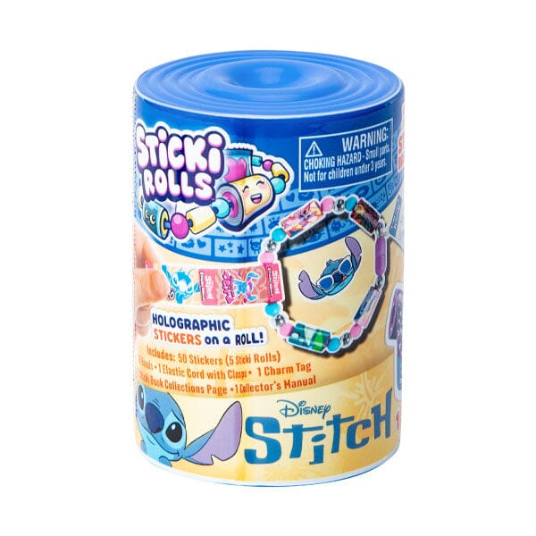 Sticki Rolls Disney's Stitch Wearable Reusable Sticki Band Mystery Capsule (50 Stickers Inside!) Simple Sticki Rolls