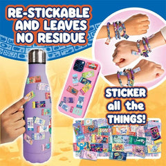 Sticki Rolls Disney's Stitch Wearable Reusable Sticki Band Mystery Capsule (50 Stickers Inside!) Simple Sticki Rolls