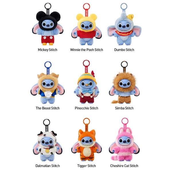 Pop Mart x Disney: Stitch Adventure Series Plush Keychain Blind Box (1pc) Simple Pop Mart