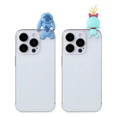 Disney's Lilo & Stitch Stick-On Phone Buddy Phone Hugging Figurines (2pk) Stitch & Scrump Simple Disney