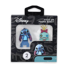 Disney's Lilo & Stitch Stick-On Phone Buddy Phone Hugging Figurines (2pk) Stitch & Scrump Simple Disney