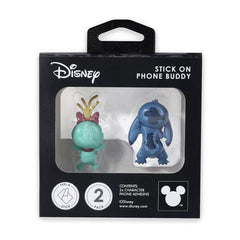 Disney's Lilo & Stitch Stick-On Phone Buddy Phone Hugging Figurines (2pk) Stitch & Scrump Simple Disney