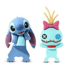 Disney's Lilo & Stitch Stick-On Phone Buddy Phone Hugging Figurines (2pk) Stitch & Scrump Simple Disney