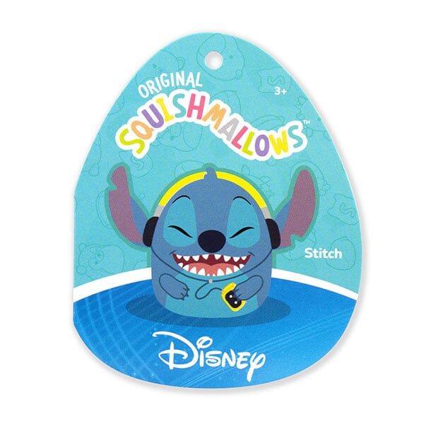 Squishmallows Super Soft Plush Toys 10" Disney's Stitch Wearing Headphones Simple Squishmallows