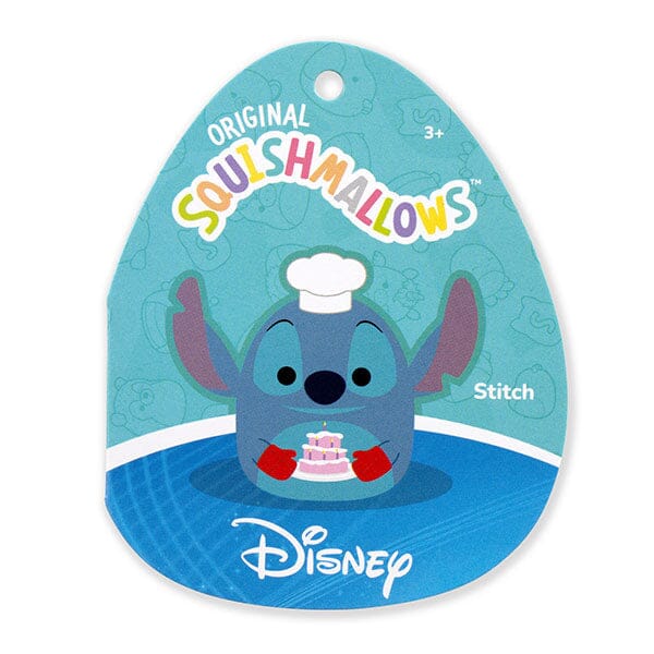 Squishmallows Super Soft Plush Toys 10" Disney's Chef Stitch Baking a Cake Simple Squishmallows