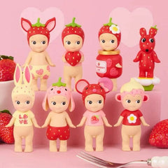 Sonny Angel Collectable Mini Cherub Figurines Strawberry Love Series Blind Box (1pc) Simple Sonny Angel
