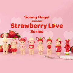 Sonny Angel Collectable Mini Cherub Figurines Strawberry Love Series Blind Box (1pc) Simple Sonny Angel