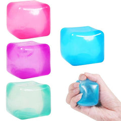 SugarSqueez Cube Squishy Fidget Sugar Stress Ball (1pc) Assorted Colors Simple SugarSqueez