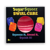 SugarSqueez Squishies® Swirl Cube Maltose Fidget Stress Ball (1pc) Assorted Colors Simple SugarSqueez