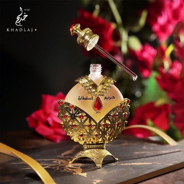 Khadlaj Hareem Al Sultan Gold Oil-Based Perfume Spray (35mL) | As Seen On TikTok! Simple Showcase