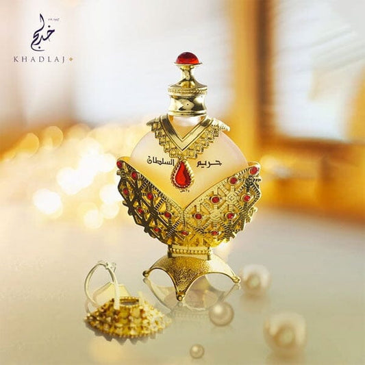 Khadlaj Hareem Al Sultan Gold Oil-Based Perfume Spray (35mL) | As Seen On TikTok! Simple Showcase