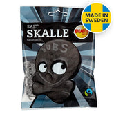BUBS Godis: Salty Skalle Liquorice Skulls Candy (90g) Made in Sweden Simple BUBS