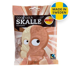 BUBS Godis: Cool Cola Skull Sour Jelly Candy (90g) Made in Sweden Simple BUBS