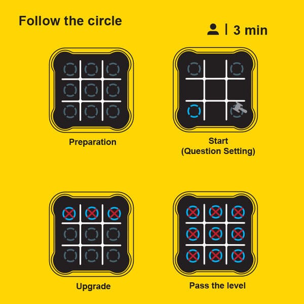 Tic Tap Go! Electronic Touchscreen Tic-Tac-Toe Game Simple Exclusive