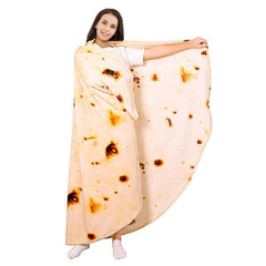 Cozy Cuddler Giant Fleece Tortilla Blanket (80") | As Seen On TikTok! | Pre-Order Preorder Showcase