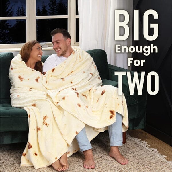 Cozy Cuddler Giant Fleece Tortilla Blanket (80") | As Seen On TikTok! | Pre-Order Preorder Showcase