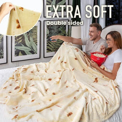 Cozy Cuddler Giant Fleece Tortilla Blanket (80") | As Seen On TikTok! | Pre-Order Preorder Showcase