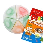 Wax Pizza Fruit Flavored Chewy Gushing Wax Candy (58g) Simple Exclusive